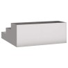 Cache-pot de jardin Argent 90 x 90 x 35 cm Acier inoxydable 553807553807