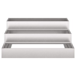 Cache-pot de jardin Argent 90 x 90 x 35 cm Acier inoxydable 553807553807