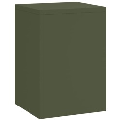Support de Plante 3 pcs Vert olive Acier 553810553810