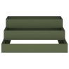 Cache-pot de jardin Vert olive 90 x 90 x 35 cm 553812553812
