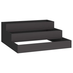 Cache-pot de jardin Noir 90 x 90 x 35 cm Acier laminé à froid 553814553814