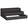Cache-pot de jardin Noir 90 x 90 x 35 cm Acier laminé à froid 553814553814