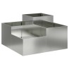 Cache-pot de jardin Argent 80 x 80 x 48 cm Acier galvanisé 553816553816