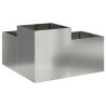 Cache-pot de jardin Argent 80 x 80 x 48 cm Acier galvanisé 553816553816