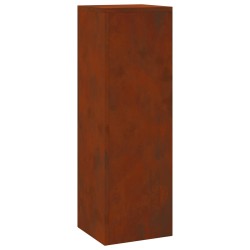 Support de Plante 2 pcs Rouillé 24 x 24 x 75 cm Acier patiné 553817553817