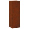 Support de Plante 2 pcs Rouillé 24 x 24 x 75 cm Acier patiné 553817553817