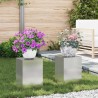Support de Plante 2 pcs Argent 24 x 24 x 35 cm Acier inoxydable 553818553818