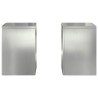 Support de Plante 2 pcs Argent 24 x 24 x 35 cm Acier galvanisé 553819553819