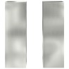 Support de Plante 2 pcs Argent 24 x 24 x 75 cm Acier galvanisé 553820553820