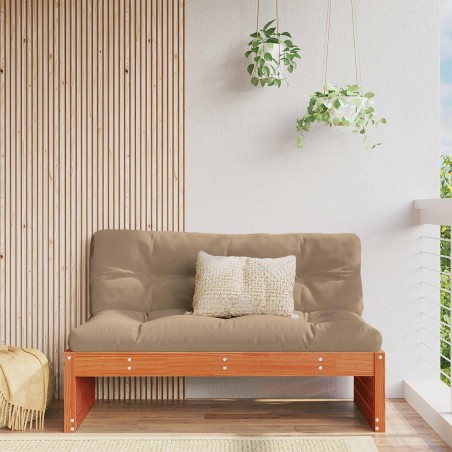 Sofa de jardin milieu Bois de Pin Massif Brun Ciré 553821553821
