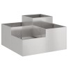 Cache-pot de jardin Argent 80 x 80 x 48 cm Acier inoxydable 553823553823