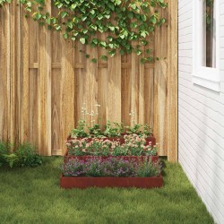 Cache-pot de jardin Rouillé 90 x 90 x 35 cm Acier patiné 553824553824