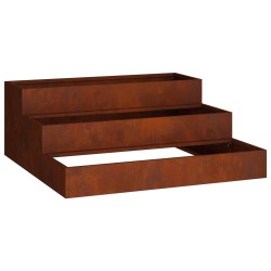 Cache-pot de jardin Rouillé 90 x 90 x 35 cm Acier patiné 553824553824