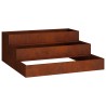 Cache-pot de jardin Rouillé 90 x 90 x 35 cm Acier patiné 553824553824
