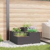 Cache-pot de jardin Noir 80 x 80 x 48 cm Acier 553825553825