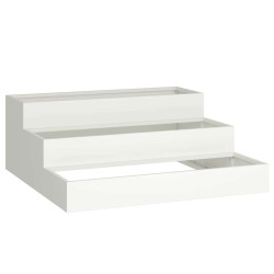 Cache-pot de jardin Blanc 90 x 90 x 35 cm Acier laminé à froid 553829553829