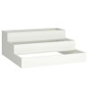 Cache-pot de jardin Blanc 90 x 90 x 35 cm Acier laminé à froid 553829553829