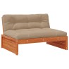 Sofa de jardin milieu Pin massif Brun Ciré 553830553830