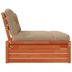 Sofa de jardin milieu Pin massif Brun Ciré 553830553830