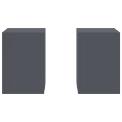 Support de Plante 2 pcs Anthracite 24 x 24 x 35 cm Acier 553831553831