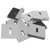 Support de Miroir 2 pcs Nickel 35 x 30 x 8,3 mm Acier 553837553837