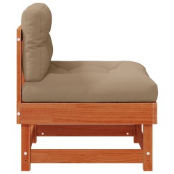 Sofa de jardin milieu Pin massif Brun Ciré 553839553839