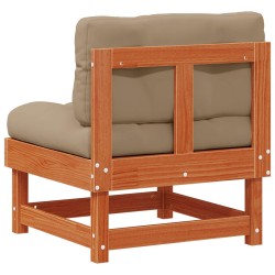 Sofa de jardin milieu Pin massif Brun Ciré 553839553839