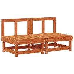 Sofa de jardin milieu Pin massif Brun Ciré 553840553840