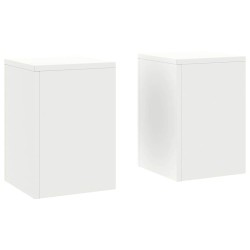 Support de Plante 2 pcs Blanc 24 x 24 x 35 cm Acier 553859553859
