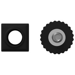 Niveleurs de meubles Réglable 2 pcs Noir M6 PP 553863553863