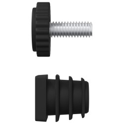 Niveleurs de meubles Réglable 12 pcs Noir M6 PP 553864553864