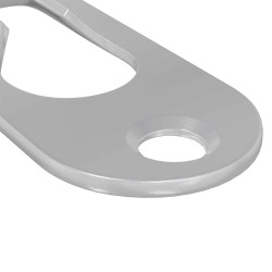 Cintre à trou de serrure 2 pcs Argenté 45 x 16 x 3.5 mm Fer 553873553873