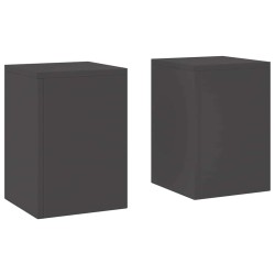 Support de Plante 2 pcs Noir 24 x 24 x 35 cm Acier 553874553874
