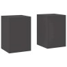 Support de Plante 2 pcs Noir 24 x 24 x 35 cm Acier 553874553874