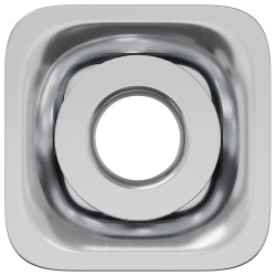 Insert de tube fileté 2 pcs Noir et argent Acier galvanisé 553879553879