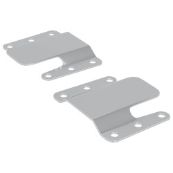 Support de montage encastré 2 pcs Argenté 75 x 66 x 1,4 mm 553882553882