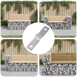 Plaque de frappe 12 pcs Argenté 50 x 10 x 1,2 mm Fer 553883553883