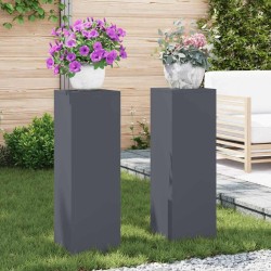 Support de Plante 2 pcs Anthracite 24 x 24 x 75 cm Acier 553889553889