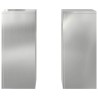 Support de Plante 2 pcs Argent 24 x 24 x 55 cm Acier galvanisé 553890553890