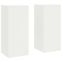 Support de Plante 2 pcs Blanc 24 x 24 x 55 cm Acier 553891553891