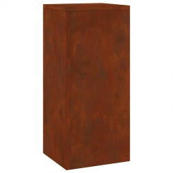 Support de Plante 2 pcs Rouillé 24 x 24 x 55 cm Acier patiné 553892553892