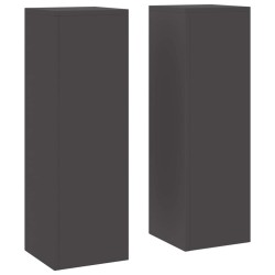 Support de Plante 2 pcs Noir 24 x 24 x 75 cm Acier 553896553896
