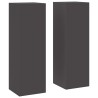 Support de Plante 2 pcs Noir 24 x 24 x 75 cm Acier 553896553896