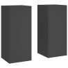 Support de Plante 2 pcs Noir 24 x 24 x 55 cm Acier 553897553897