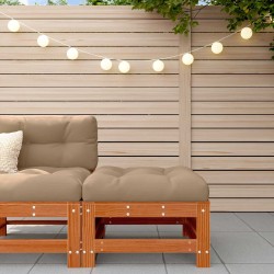 Repose-pieds de jardin Pin massif Brun Ciré 553899553899