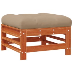 Repose-pieds de jardin Pin massif Brun Ciré 553899553899