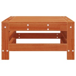 Repose-pieds de jardin Pin massif Brun Ciré 57,5 x 57,5 x 30 cm 553900553900