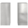Support de Plante 2 pcs Argent 24 x 24 x 55 cm Acier inoxydable 553901553901