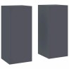 Support de Plante 2 pcs Anthracite 24 x 24 x 55 cm Acier 553903553903