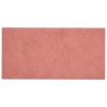 Tête de lit murale 12 pcs Rose 30 x 15 cm Velours 553918553918